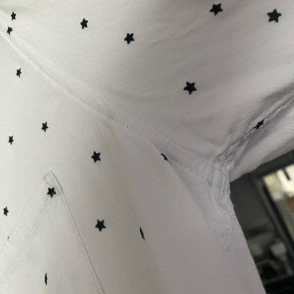 RAILS White Rocsi Mini Stars Button Down Shirt Sz M - Picture 6 of 8